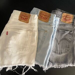 Levi’s 501 high rise shorts BUNDLE